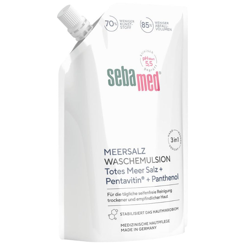 SEBAMED Sea Salt Wash Emulsion with Dead Sea Minerals – 400 ml Refill Pouch