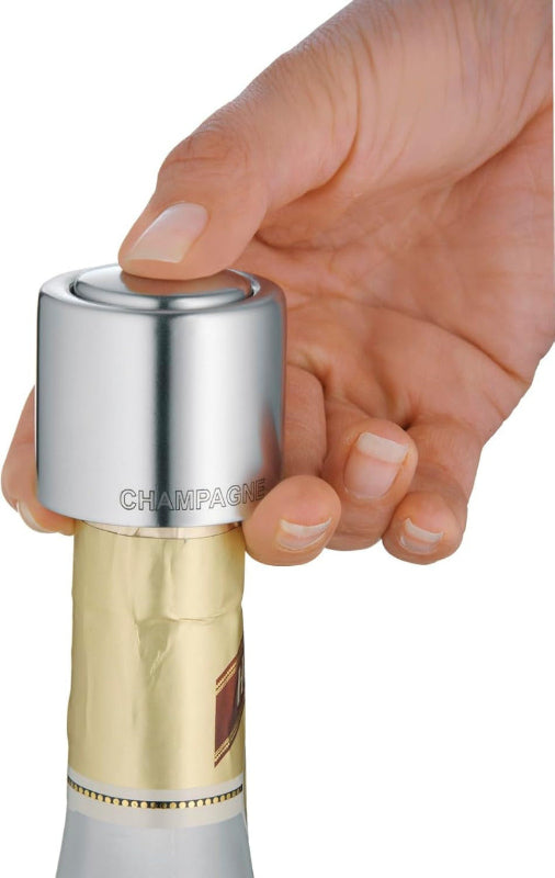 WMF Clever&More Champagne Stopper – 3.5 cm Leakproof Sparkling Wine Bottle Closure