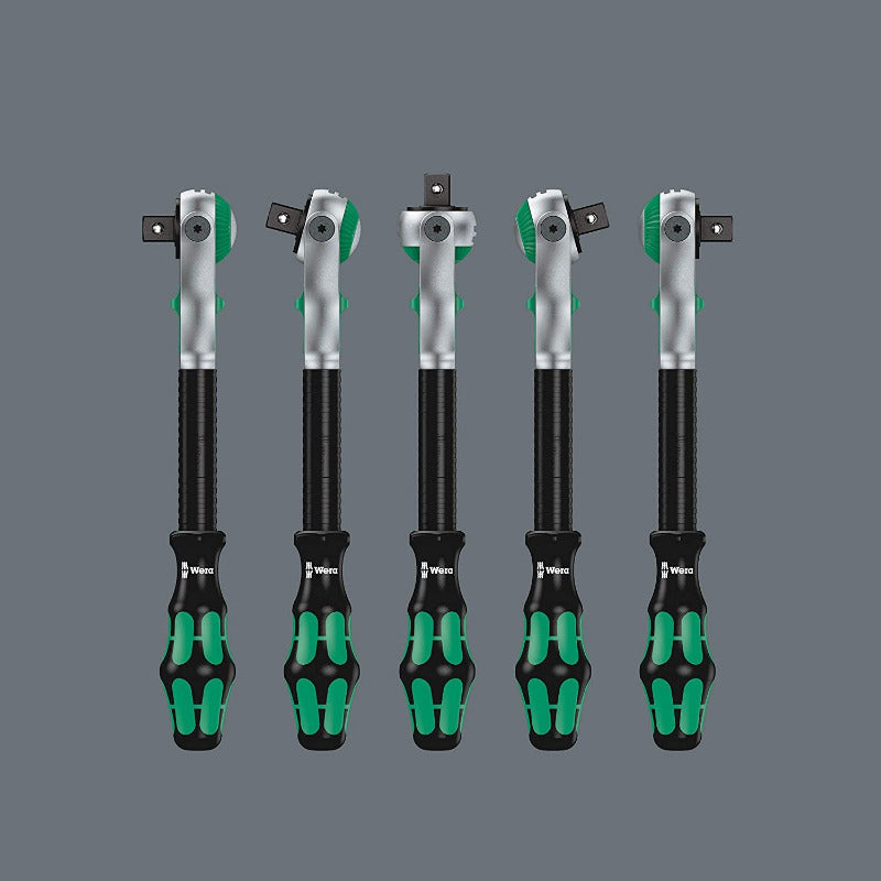 WERA Zyklop Speed Ratchet Set 8100 SA 6, 1/4" Drive, Metric, 28-Piece – Chrome Finish