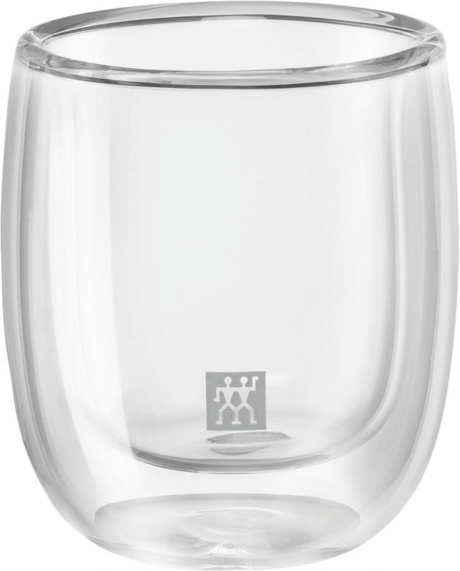 ZWILLING Sorrento Doppelwandige Kaffee-Gläser, 2X200 Ml, Borosilikatglas, Thermogläser, Hitzebeständig, 2-Tlg