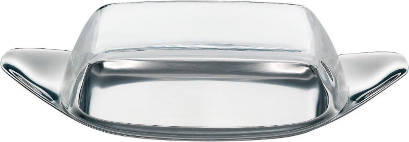 WMF Wagenfeld Stainless Steel Butter Dish – 22 x 11 cm