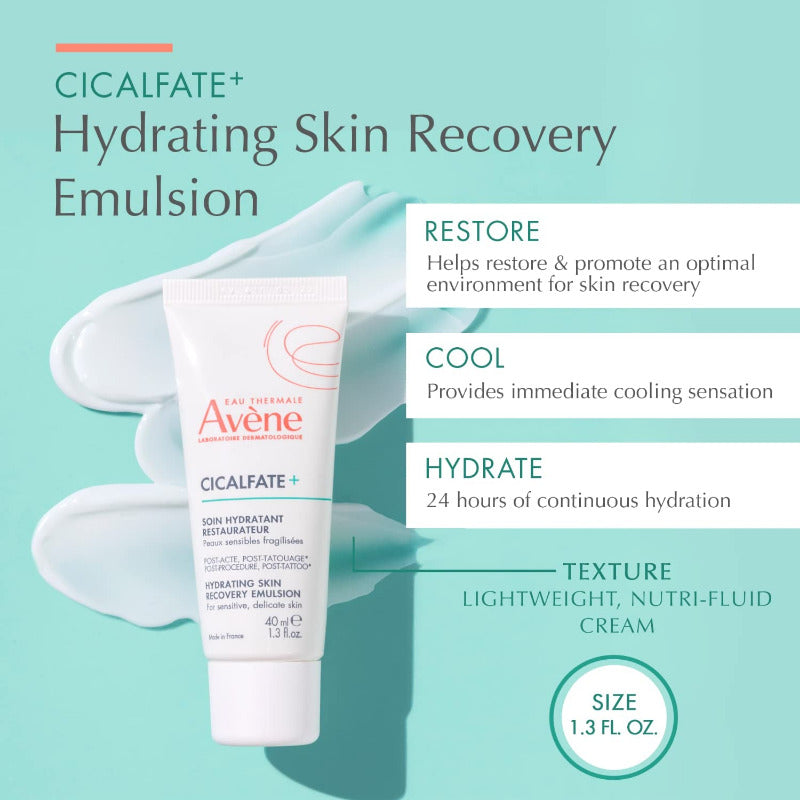 AVENE Eau Thermale Cicalfate+ Hydrating Skin Recovery Emulsion – 38.4 ml