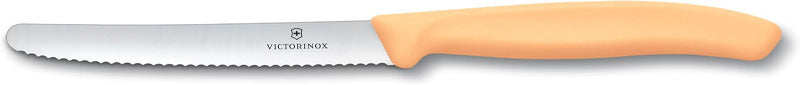 VICTORINOX Swiss Classic Breakfast Knife Set – 4-Piece Colorful Serrated Bread & Fruit Knives (11 cm)