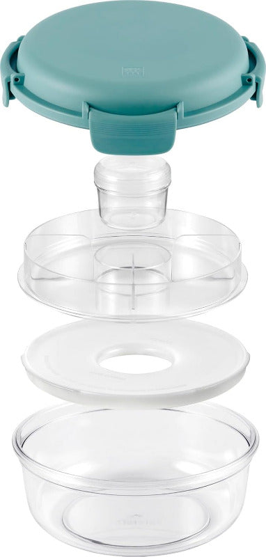 ZWILLING Lunchtime Lunchbox with Ice Pack – 1L, Round, Leakproof, Green