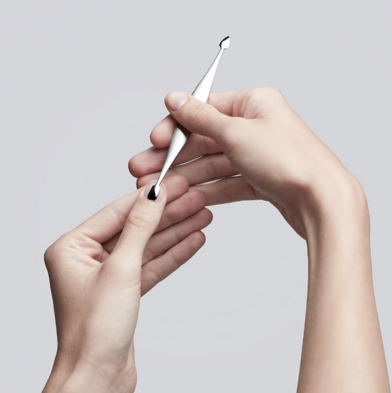 ZWILLING Premium Cuticle Pusher & Nail Cleaner – 125 mm, Double-Ended | Silver