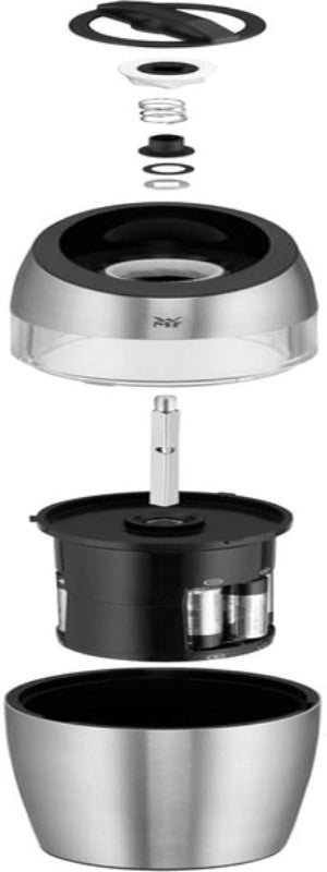 WMF Electric Tilting Mill 20 cm – Salt & Pepper Grinder Cromargan Stainless Steel & Glass