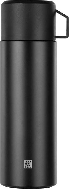 ZWILLING Thermo Travel Bottle – 450 ml | Double-Wall Insulated, Leak-Proof, Black