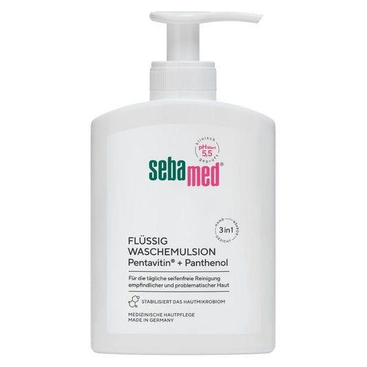 SEBAMED Liquid Face & Body Wash with Pump Dispenser – 200ml