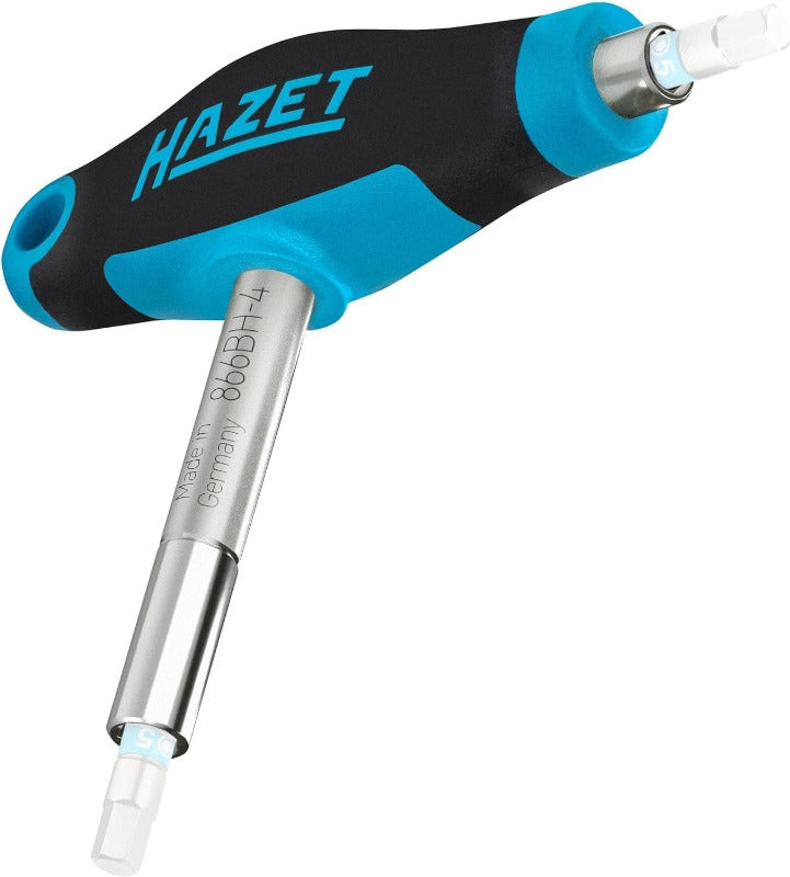 HAZET - Doppel-Bit-Halter 866BH-4 I Werkzeug Zum Halten Von Bits/Schraubendrehereinsätzen I Universell, Praktisch, Effizient I Abtrieb: Sechskant 6,3 (1/4 Zoll) I Magnetkraft: 1000 G