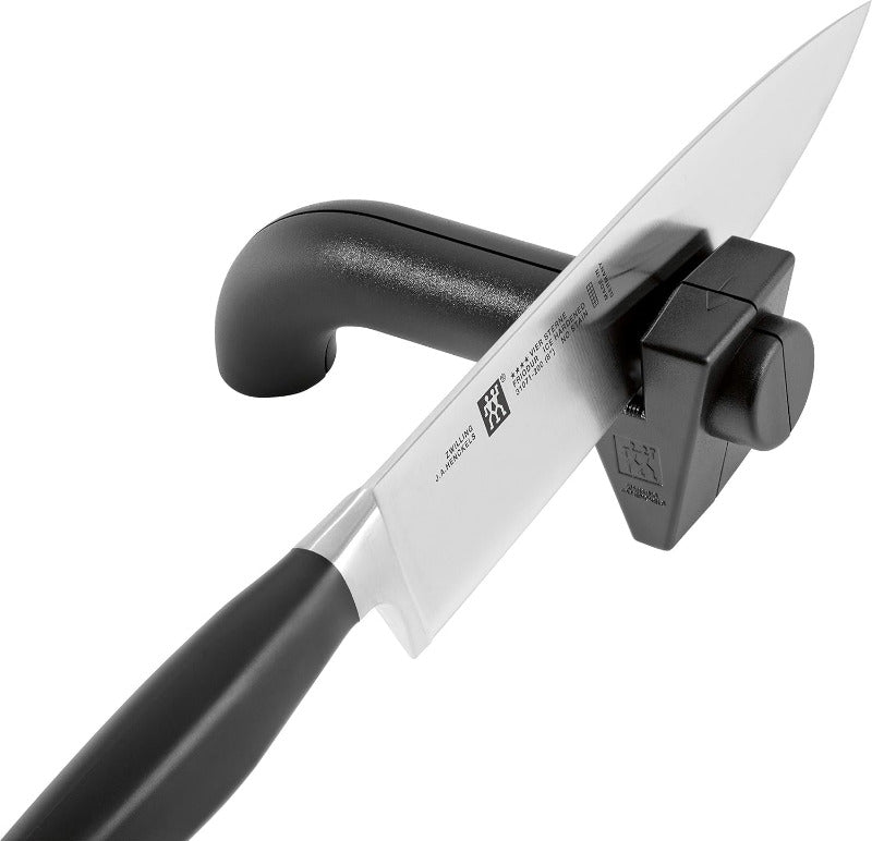 Zwilling TWINSHARP Messerschärfer, Keramikscheiben, Einfache & Sichere Handhabung, Schwarz