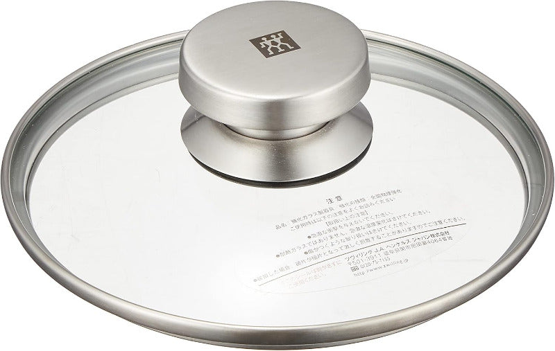 Zwilling Glass Lid 28 cm – Stainless Steel Rim, Transparent Tempered Glass Cover, Model 40990-928-0