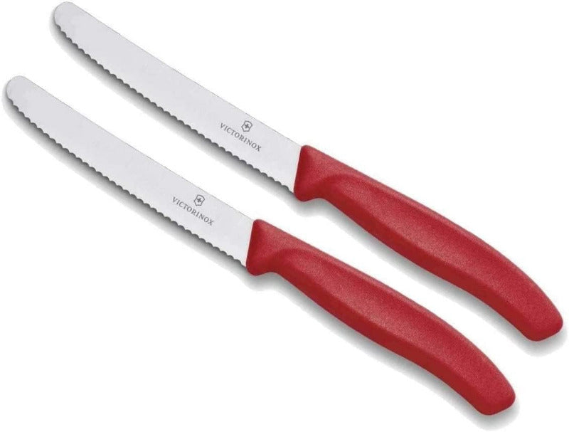 Victorinox 6-Piece Swiss Classic Table Knife Set | Wavy Edge | Multi-Color | Swiss Made