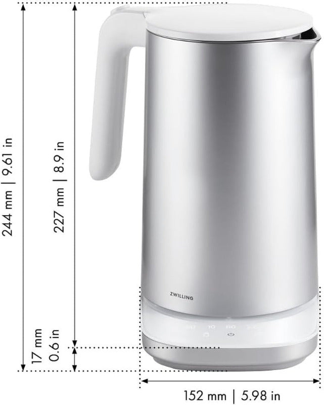ZWILLING ENFINIGY Pro Electric Kettle 1.5L with Temperature Control