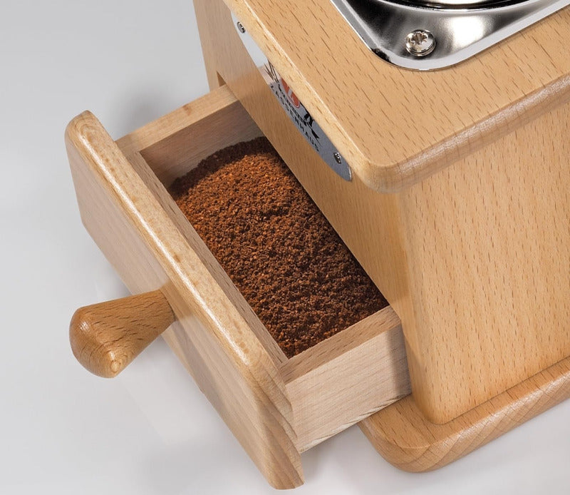 ZASSENHAUS Brasilia Manual Coffee Grinder | Beechwood Black | Adjustable Ceramic Grinder