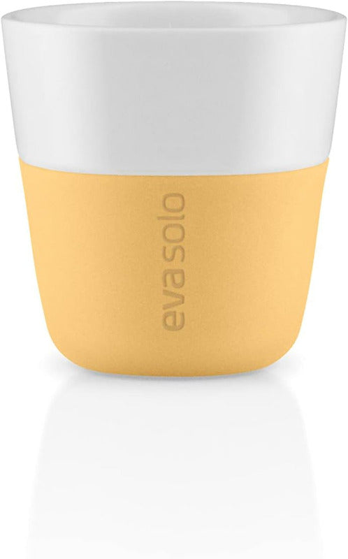 EVA SOLO | 2 Espresso Becher | 80 Ml | Gut Zu Halten Durch Silikonbeschichtung | Spülmaschinenfest | Carbon Schwarz