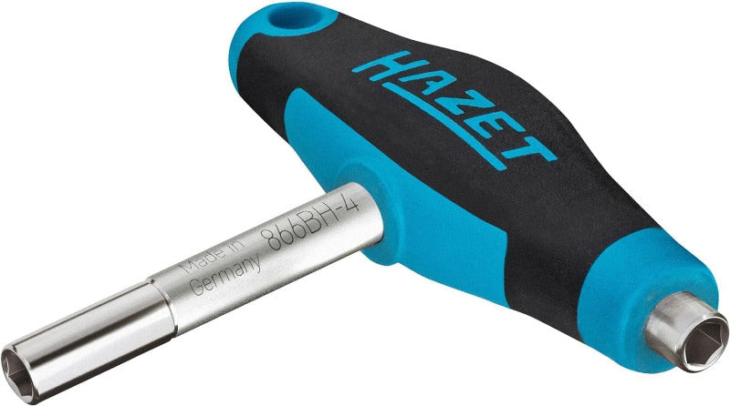 HAZET - Doppel-Bit-Halter 866BH-4 I Werkzeug Zum Halten Von Bits/Schraubendrehereinsätzen I Universell, Praktisch, Effizient I Abtrieb: Sechskant 6,3 (1/4 Zoll) I Magnetkraft: 1000 G