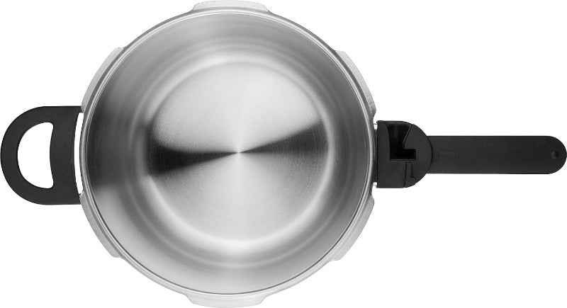 ZWILLING Ecoquick II Pressure Cooker, 22 cm Diameter, 6L Capacity, Suitable for All Heat Sources Including Induction, Made of 18/10 Stainless Steel, Silver Finish
