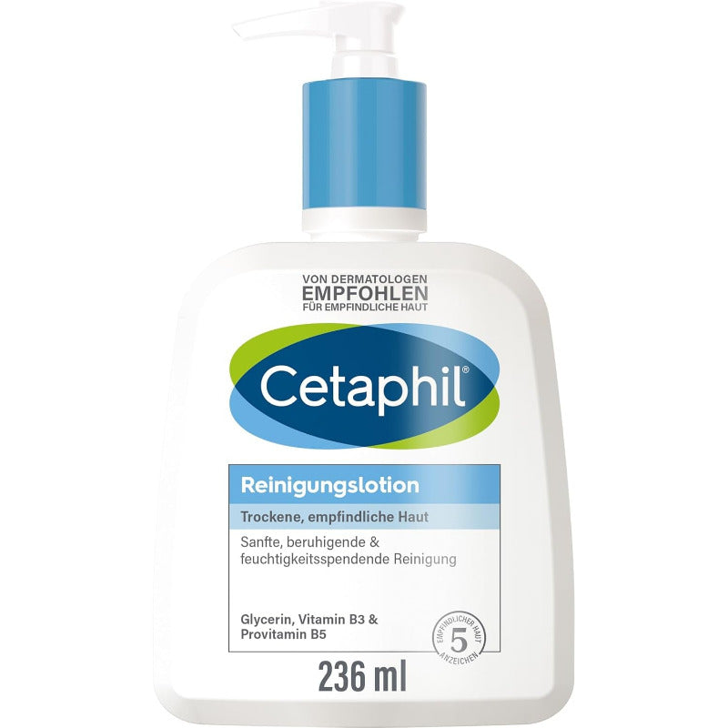 CETAPHIL Gentle Skin Cleanser – 460ml For Dry & Sensitive Skin | Soap-Free | No-Rinse Option | Fragrance-Free