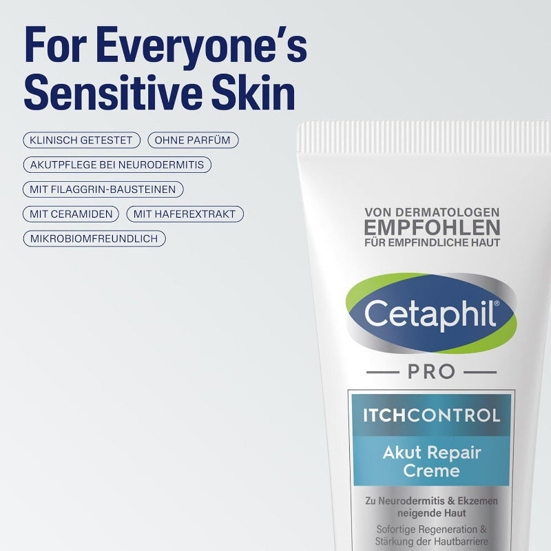 CETAPHIL PRO ItchControl Akut Repair Creme – 227g | Advanced Care for Eczema & Atopic Skin