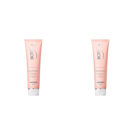 Biotherm Biosource Cleansing Foam for Dry Skin (2 x 150ml)