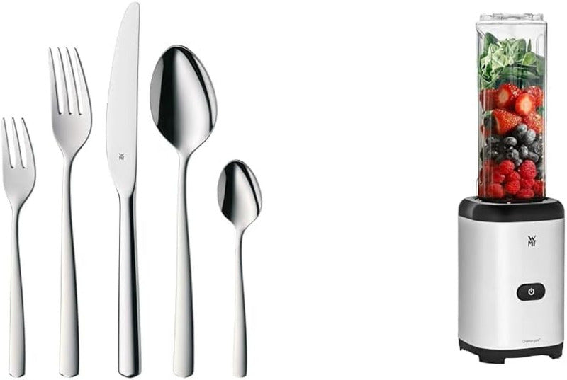 WMF Boston Stainless Steel Cutlery Set – 30-Piece for 6 People Polished Cromargan Steel