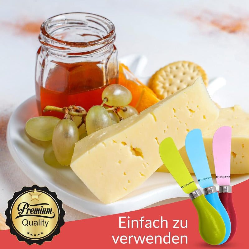 ZASSENHAUS 4-Piece Colorful Butter Knife Set – 13 cm