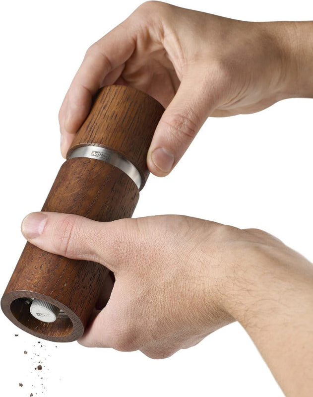 ADHOC MP411 TEXTURA Mill – Salt or Pepper Grinder Oiled Oak & Stainless Steel