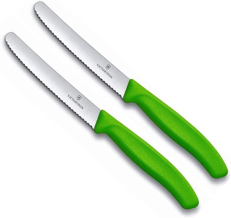 Victorinox 6-Piece Swiss Classic Table Knife Set | Wavy Edge | Multi-Color | Swiss Made