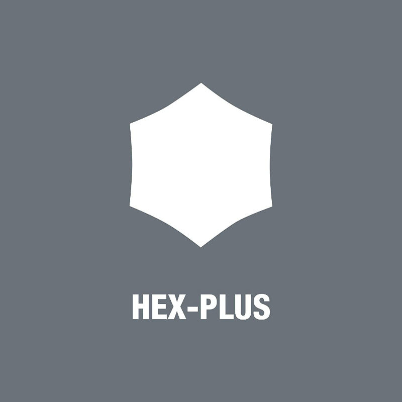 Wera 05023453001 454/7 HF Set 2, Quergriff-Schraubendreher-Satz, 7-Teilig Schwarz Hex-Plus - Metrisch