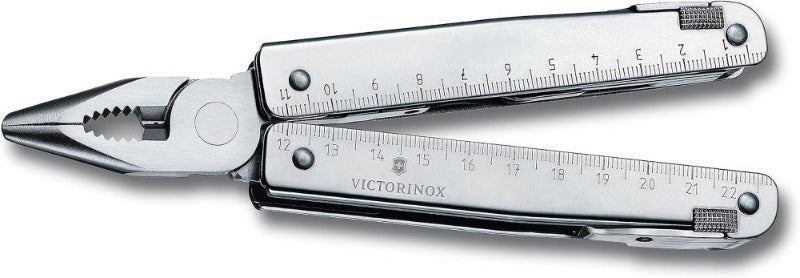 VICTORINOX Swisstool X Plus Ratchet in Nylon-Etui (38 Functions, Scissors, Wood Saw)
