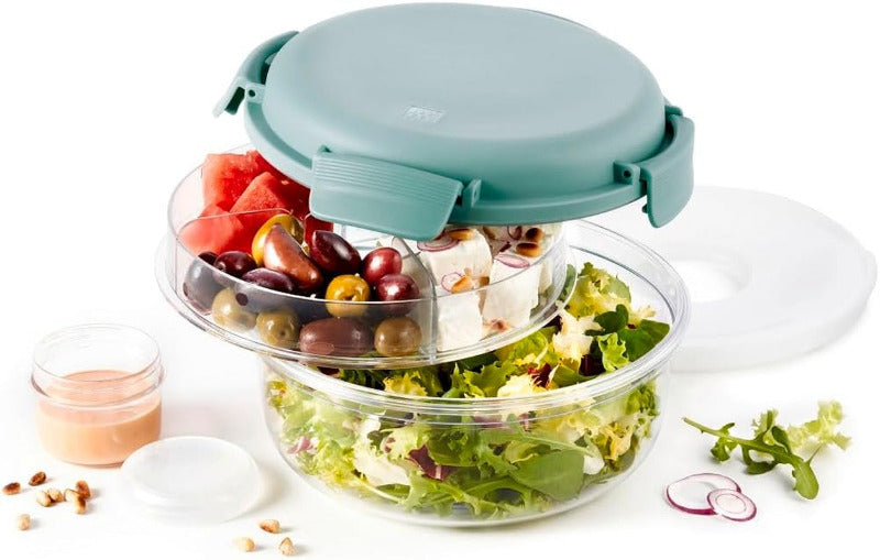 ZWILLING Lunchtime Lunchbox with Ice Pack – 1L, Round, Leakproof, Green