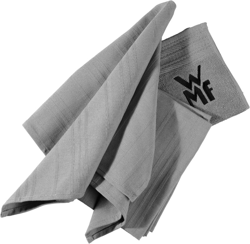 WMF Kitchen Towel Set – 3-Pieces 100% Cotton Dish Towels & Hand Towel