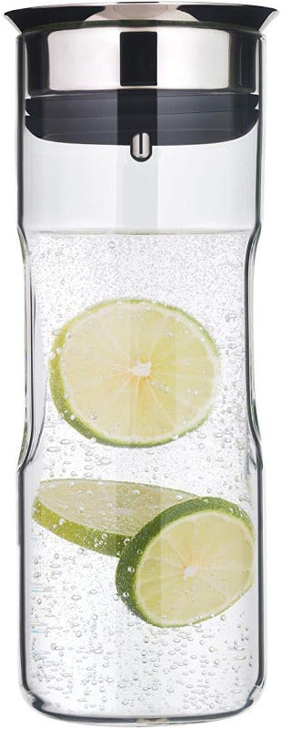 WMF Motion Water Carafe – 1.25L Glass Carafe with Silicone Lid