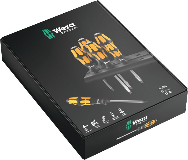WERA 932/6 Kraftform Plus Screwdriver Set 05018282001