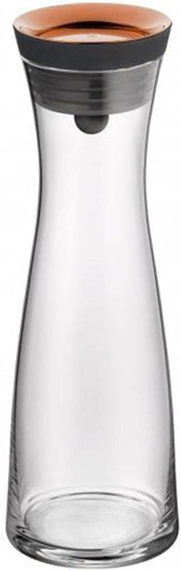 WMF Basic Water Carafe – 1 Liter Glass Carafe with Silicone Lid & CloseUp Stopper