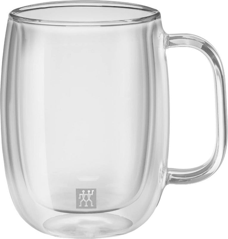 ZWILLING® Sorrento Plus Coffee Glass Set – 2-Piece, 355 ml with Handle