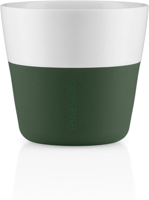 EVA SOLO | 2 Espresso Becher | 80 Ml | Gut Zu Halten Durch Silikonbeschichtung | Spülmaschinenfest | Carbon Schwarz