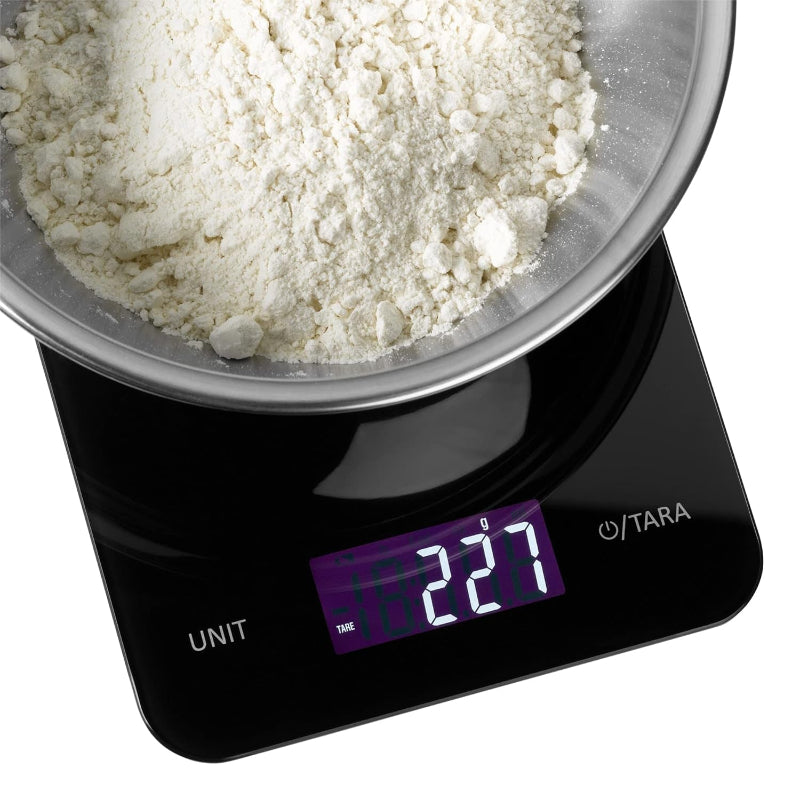 WMF Digital Kitchen Scale – Black 5kg Precision Scale with Safety Glass