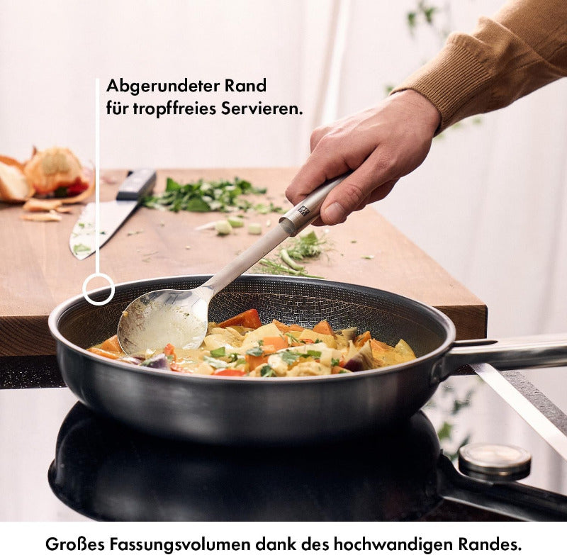 Zwilling Joy plus Bratpfanne 28 Cm, Kratzfeste Antihaftbeschichtung Mit Schutzgitter, Für Alle Herdarten, Induktionsgeeignet, Spülmaschinengeeignet, Schwarz