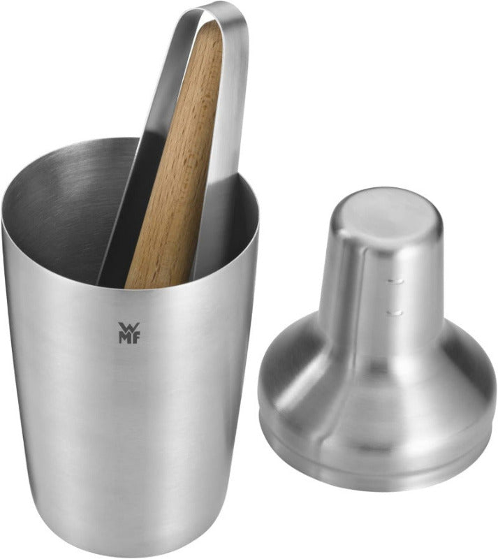 WMF Matroschka Cocktail Set 5-Teilig, Barkeeper Set Mit Edelstahl Cocktail Shaker 700Ml, Cl Messbecher, Cocktail Sieb, Eiszange Und Stößel, Ineinander Verstaubar