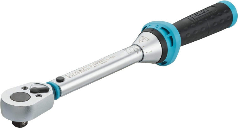 Hazet Drehmomentschlüssel 5108-2CT Für Fahrräder I Abtrieb: Vierkant 6,3 Mm 1/4 Zoll, Toleranz: 4%, 2,5-25 Nm, Feine Skaleneinteilung I Umschaltknarre, Für Bikes I Werkzeug Für Rennrad, 232 Mm