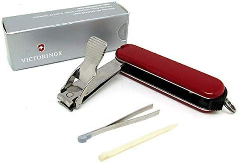 VICTORINOX Nail Clip 582 Swiss Army Knife – 4-in-1 Compact Multitool for Everyday Grooming | Red