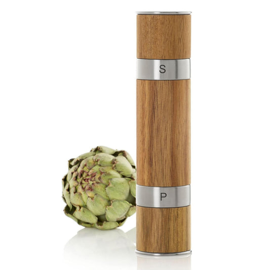 ADHOC MP90 Duomill Manual Double Mill – Acacia Wood & Stainless Steel