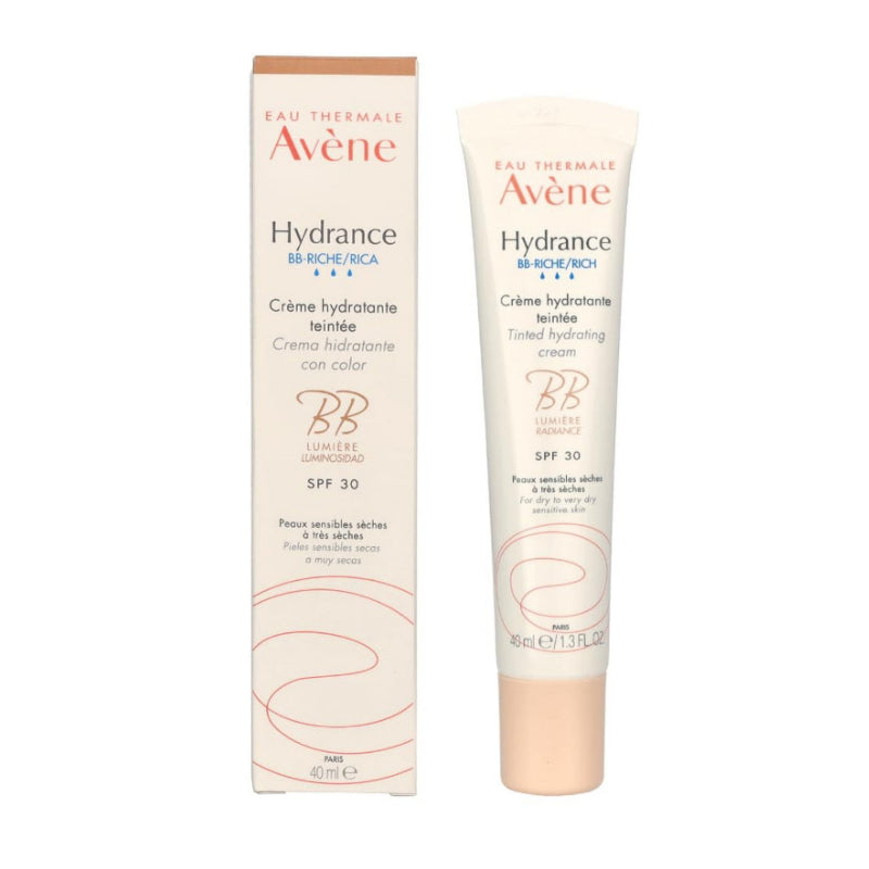 AVENE Hydrance BB Rich Tinted Moisturizer – 40ml - For Dry to Very Dry, Sensitive Skin