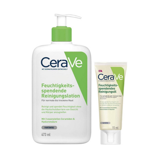 CERAVE Hydrating Cleanser 473ml + FREE Hydrating Cleansing Oil 15ml