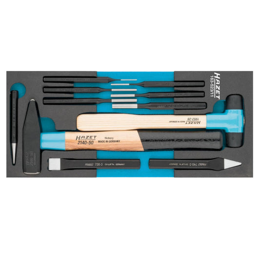 HAZET 163-523/11 Universal Tool Set – 11-Piece with Modular Foam Insert