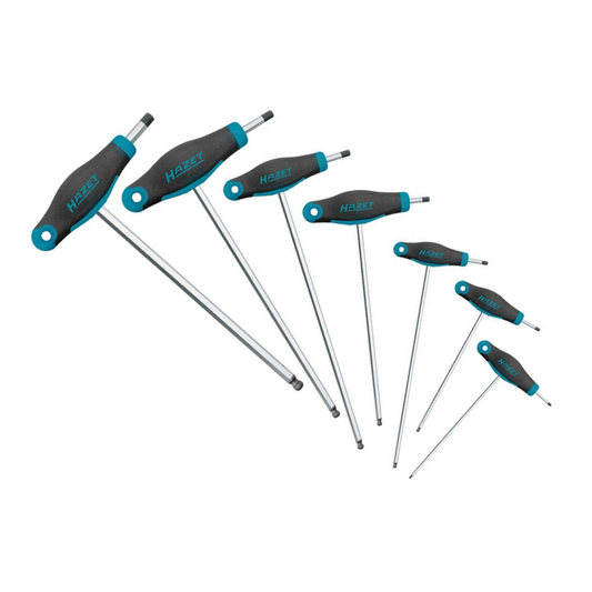HAZET 829KK/7 T-Handle Hex Key Set – 7-Piece
