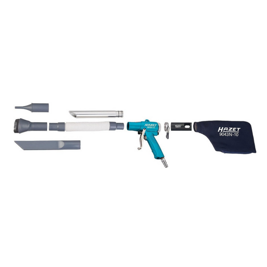 HAZET 9043N-10 Suction and Blow Gun – 7.5 mmHg Vacuum Level