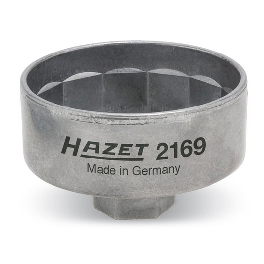 HAZET Oil Filter Wrench 2169 for Filter & Cap Removal