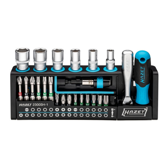 HAZET Smartholder Tool Holder 2300SH-1 39-Pieces Bit Set & Square Drive